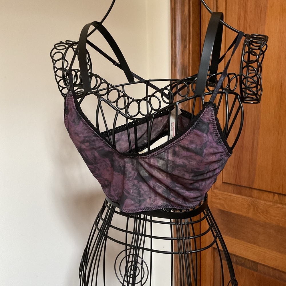 Free People Hide & Seek Printed Mesh Bralette by Intimately at Free People, M - Picture 4 of 7
